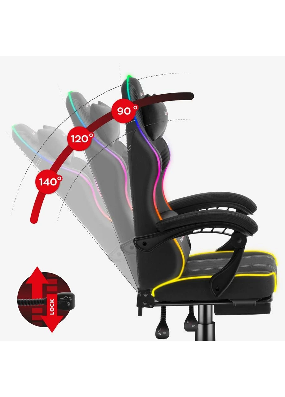 Компьютерное кресло Force 3.7 RGB Black Huzaro (365310026)