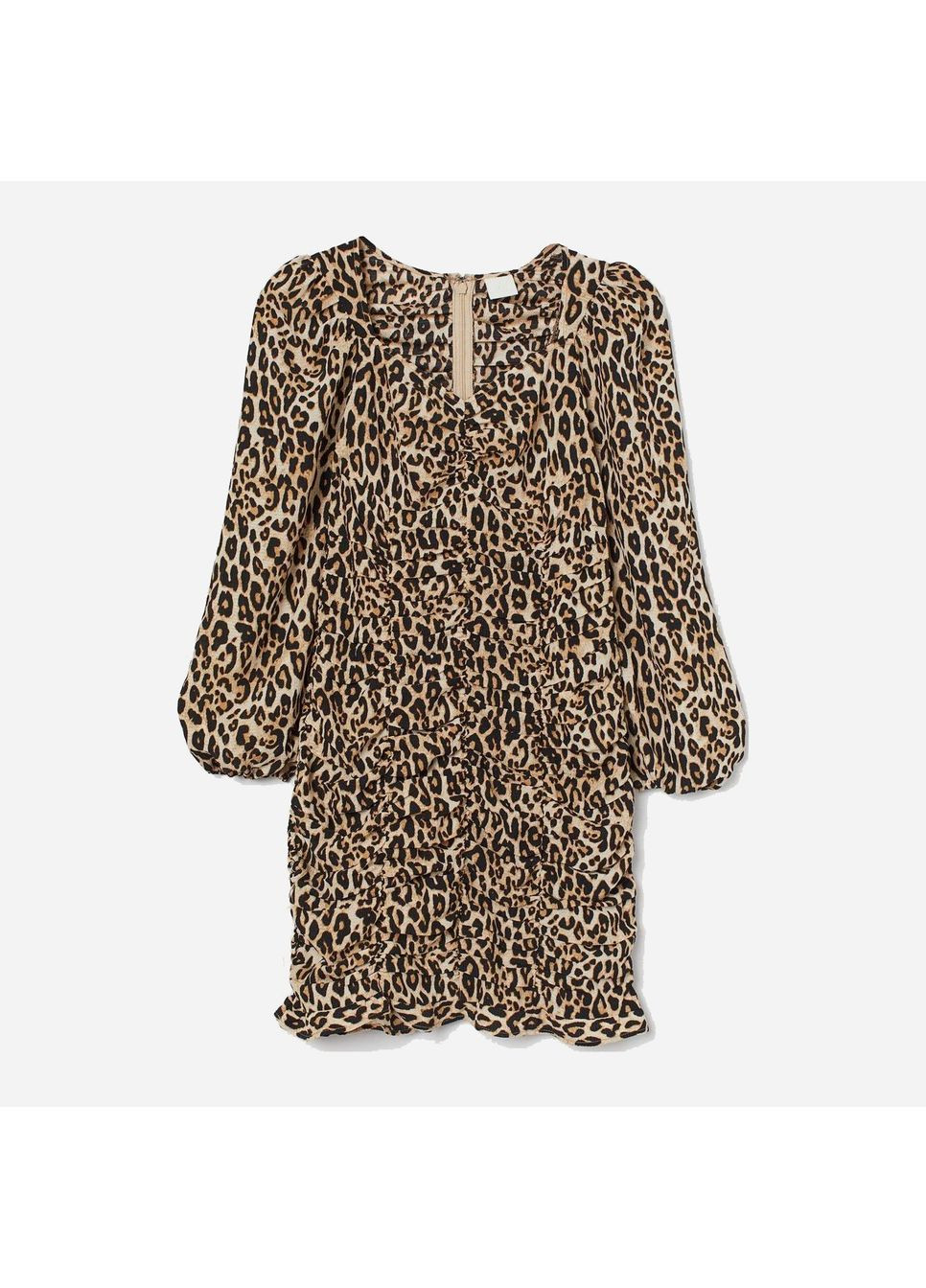 Комбінована кежуал сукня в леопардовий принт H&M однотонна