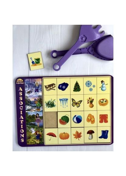 Деревянная игра "Ассоциации", времена года Ань-Янь (318019281)