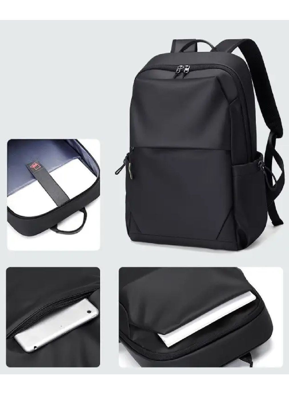 Рюкзак повсякденний міський з кишенею для ноутбука ПВХ 43х28х14 см 16 літрів (477559-Prob) Сіро-зелений Unbranded (298112427)