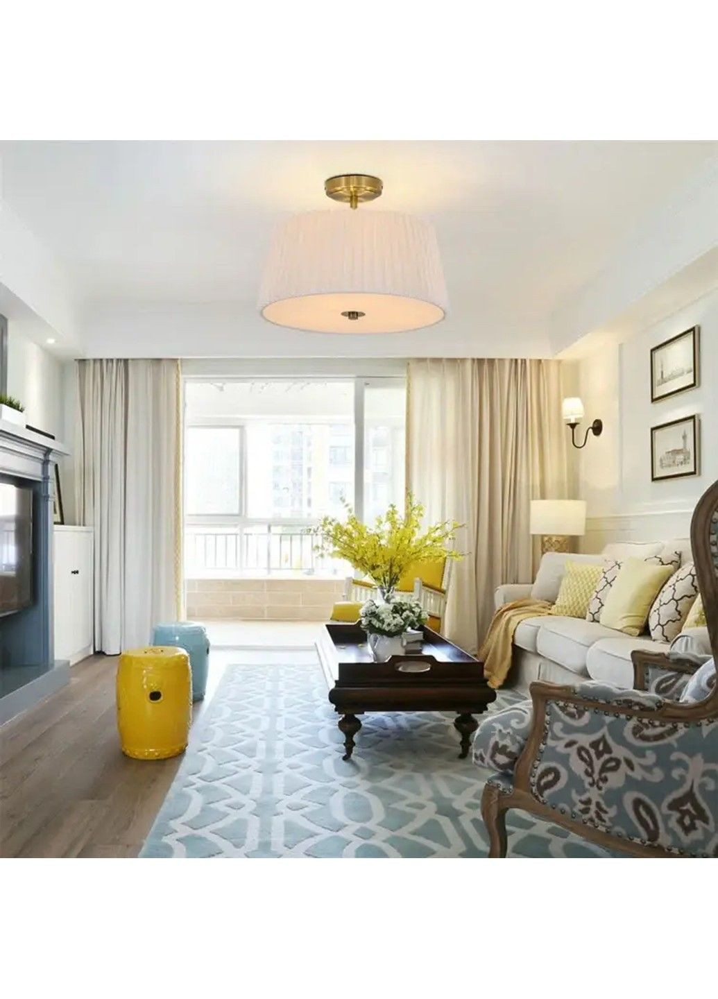 Светодиодная люстра Ветренная 8932 (Золотая) No Brand (331639686)