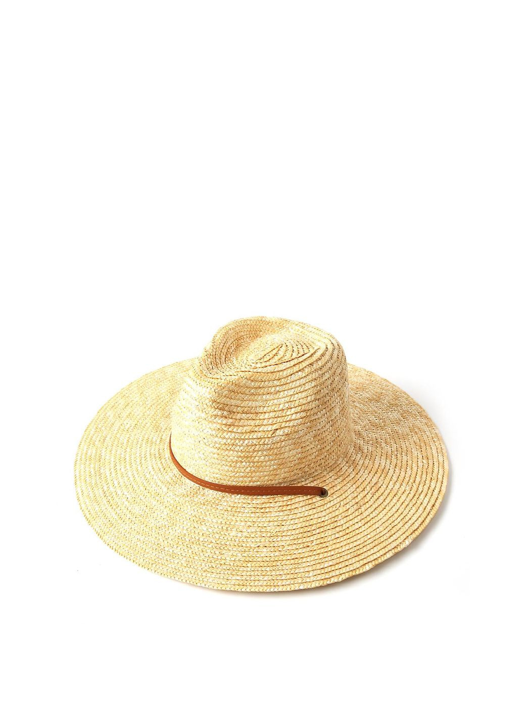 Шляпа федора женская солома бежевая MADELINE LuckyLOOK 844-187 (289478346)