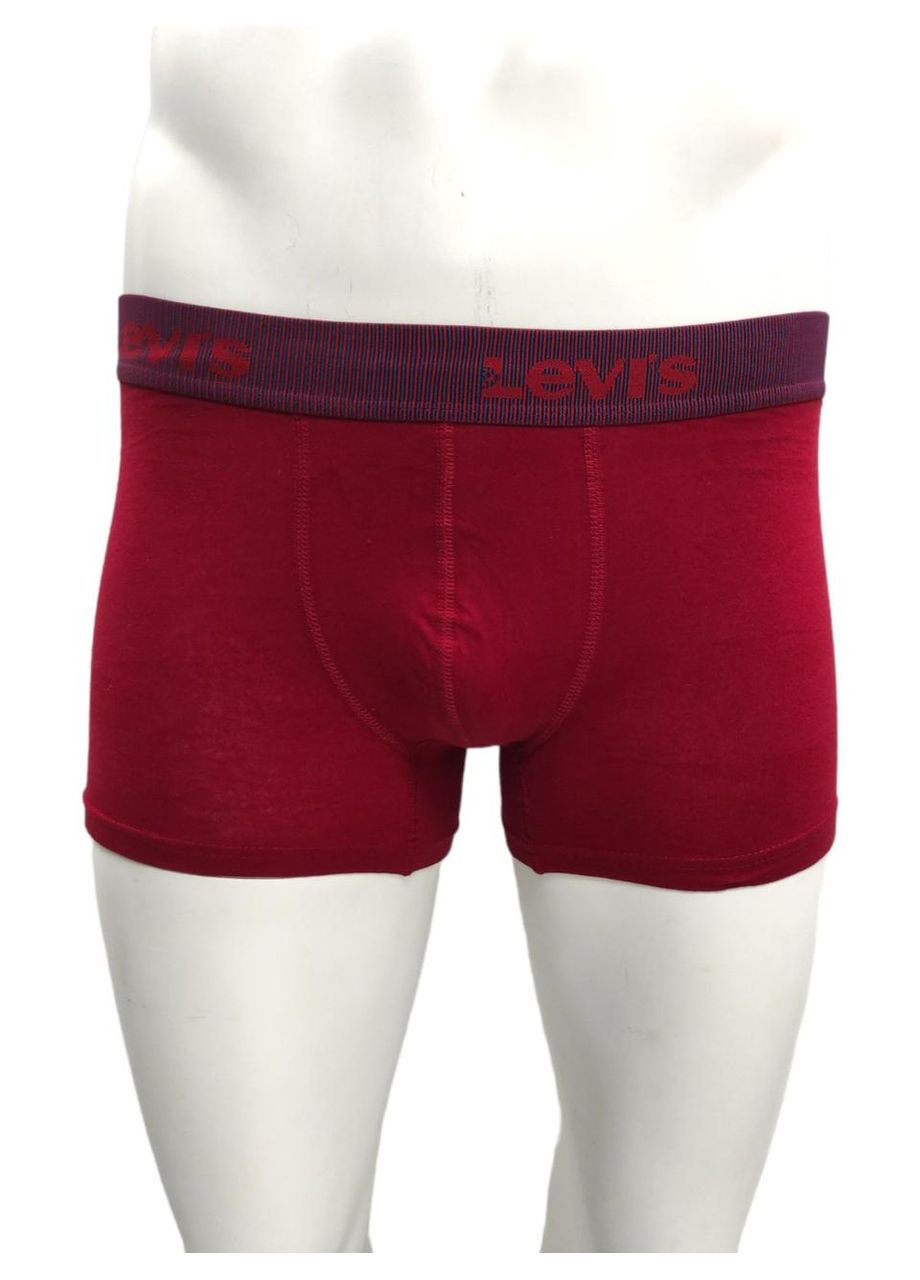 Чоловічі труси-боксери, дихаючі, бавовняні, упаковка 6 шт, різний колір, розмір S Levi's slim fit (370153739)