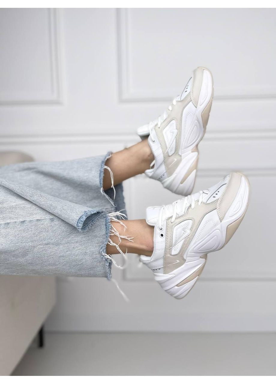 КРОССОВКИ ЖЕНСКИЕ NIKE M2K TEKNO SUMMIT WHITE НАЙК М2К ТЕКНО No Brand бежевые демисезоны (367171328)