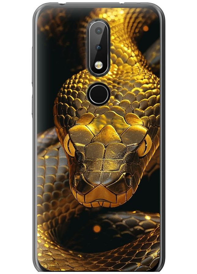 Силиконовый чехол 'Golden snake' для Endorphone nokia 6.1 plus (286767171)