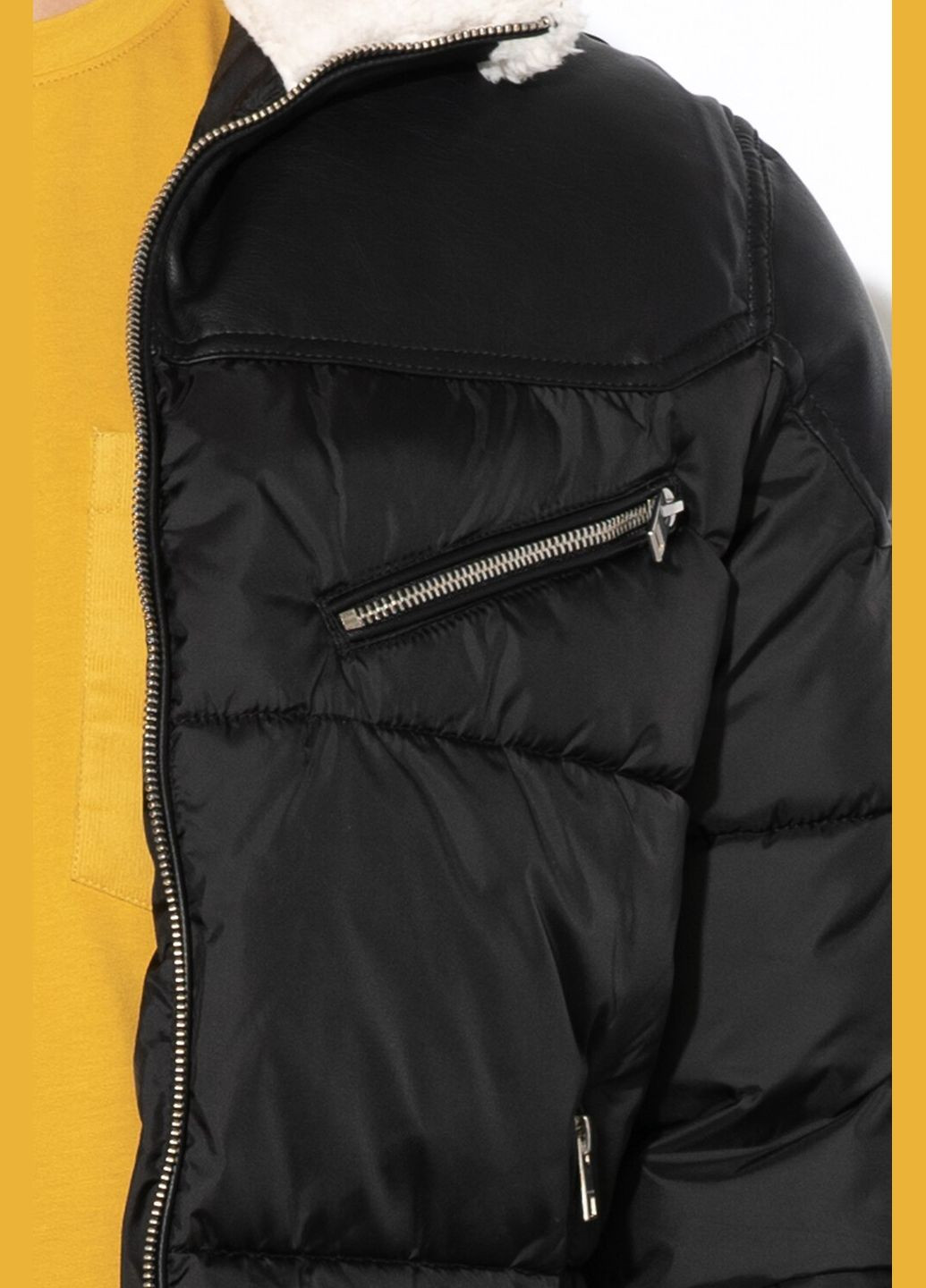 Чорна демісезонна куртка JACK&JONES JCOOBER Puffer