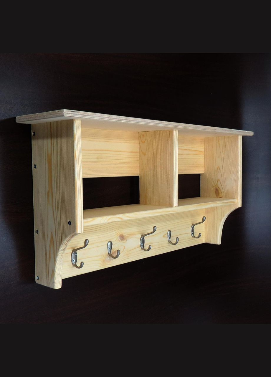 Вішалка для одягу з дерева Річмонд 2 бланже (ВДО-201701) No Brand (327847817)