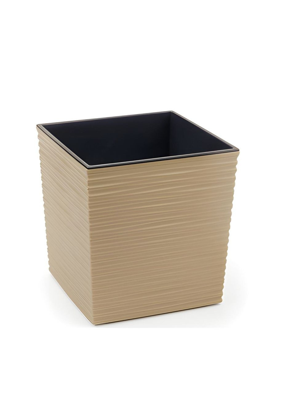 Горщик терасний Крем Юка Долото 19 см із вкладом Ламела Lamela (324445537)