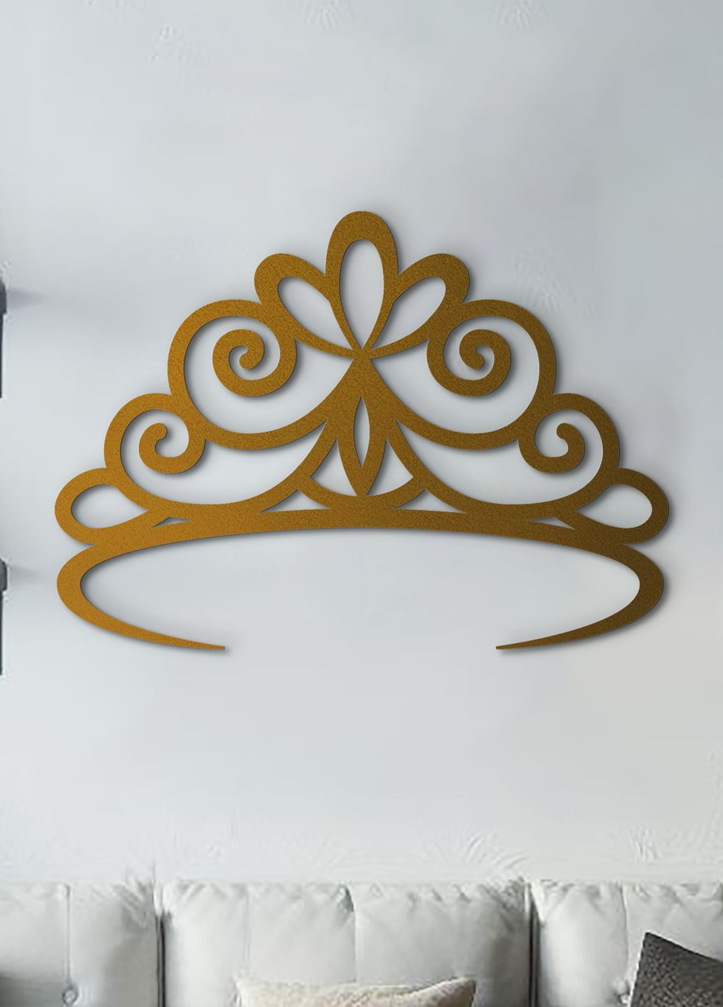 Картина лофт, настенный декор для дома "Корона принцессы", декоративное панно 30х20 см Woodyard (292013326)