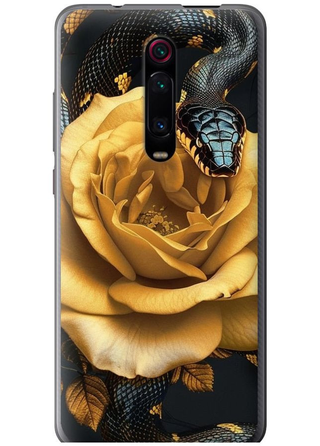 Силіконовий чохол 'Black snake and golden rose' для Endorphone Xiaomi Mi 9T Pro (286767776)