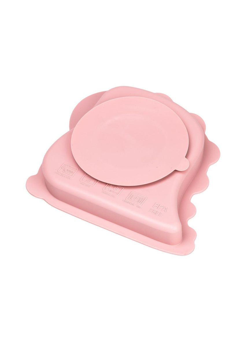 Детский набор силиконовой посуды 3 предмета Розовый HP34545P TS Kitchen (368767542)