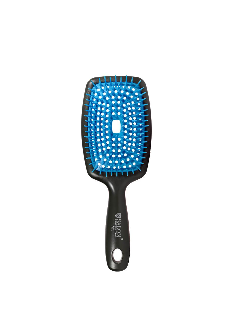 Щітка для волосся масажна продувна Salon 8H59 Синя Salon Professional (336961392)
