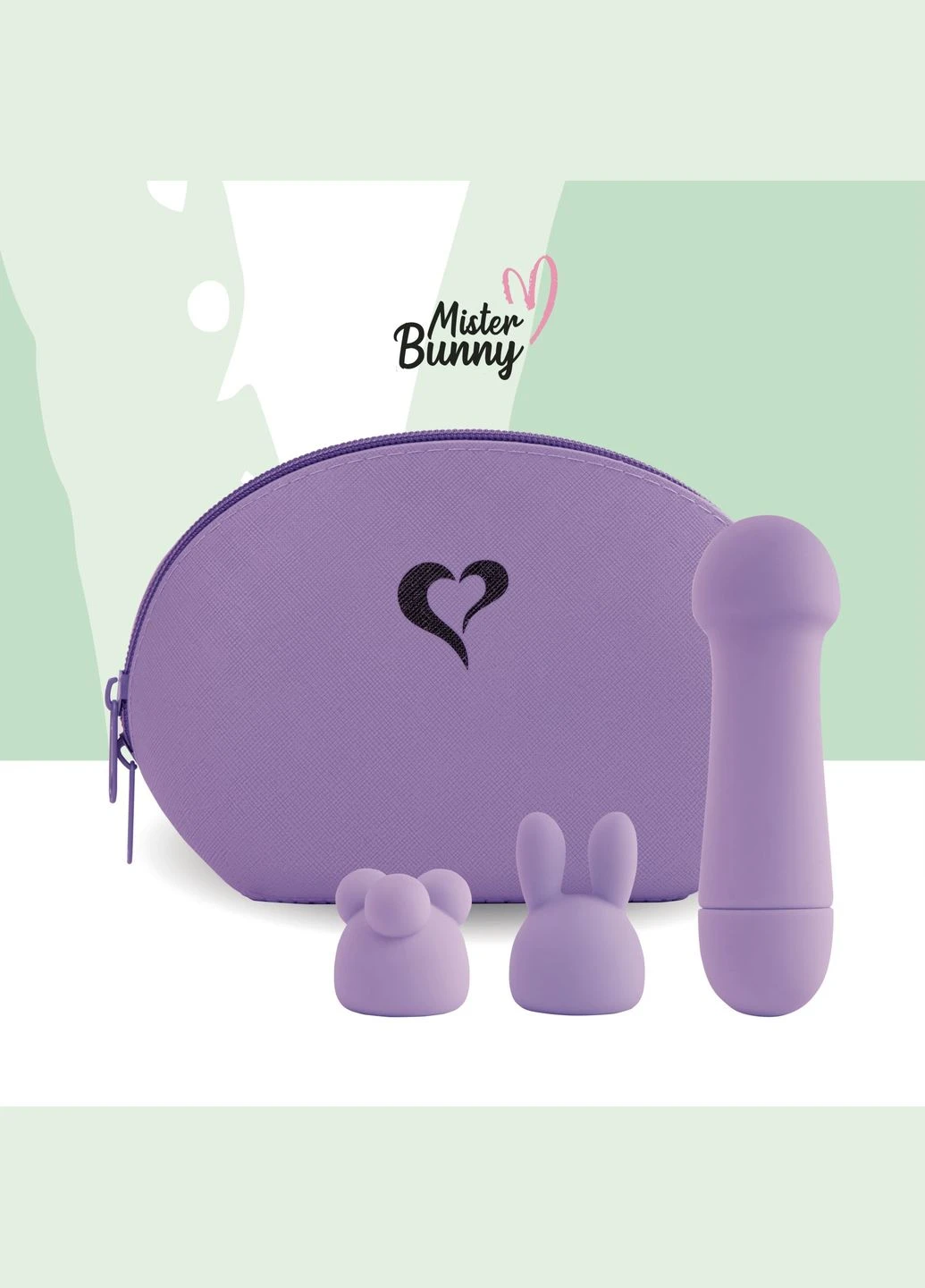 Мінівібратор Magic Bunny Purple з двома насадками FeelzToys (360967142)