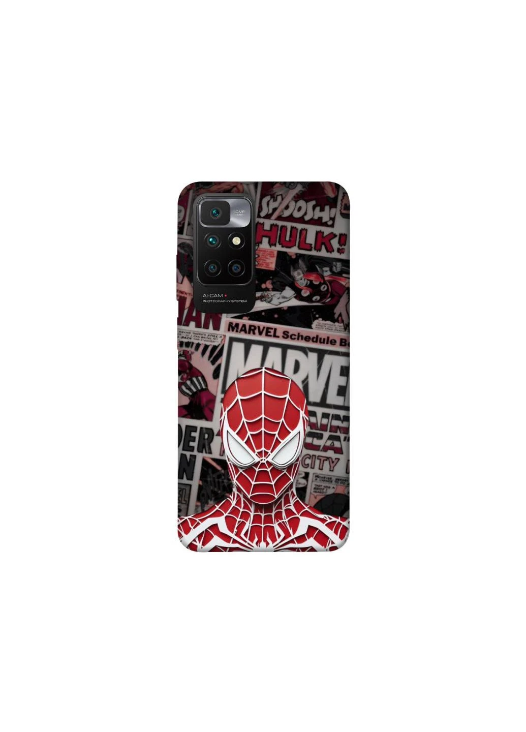 Чохол на Xiaomi Redmi 10 Spidey Poster Frontalka (354355988)