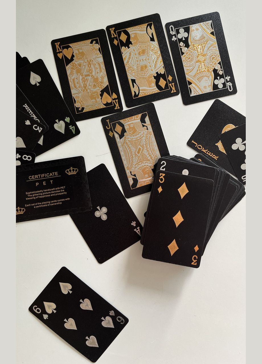Гральні карти водонепроникні black No Brand (334877807)