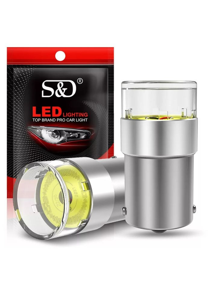 Светодиодная лампа BAY15D 1157 S25 LED COB Canbus линза P21W No Brand (366301967)