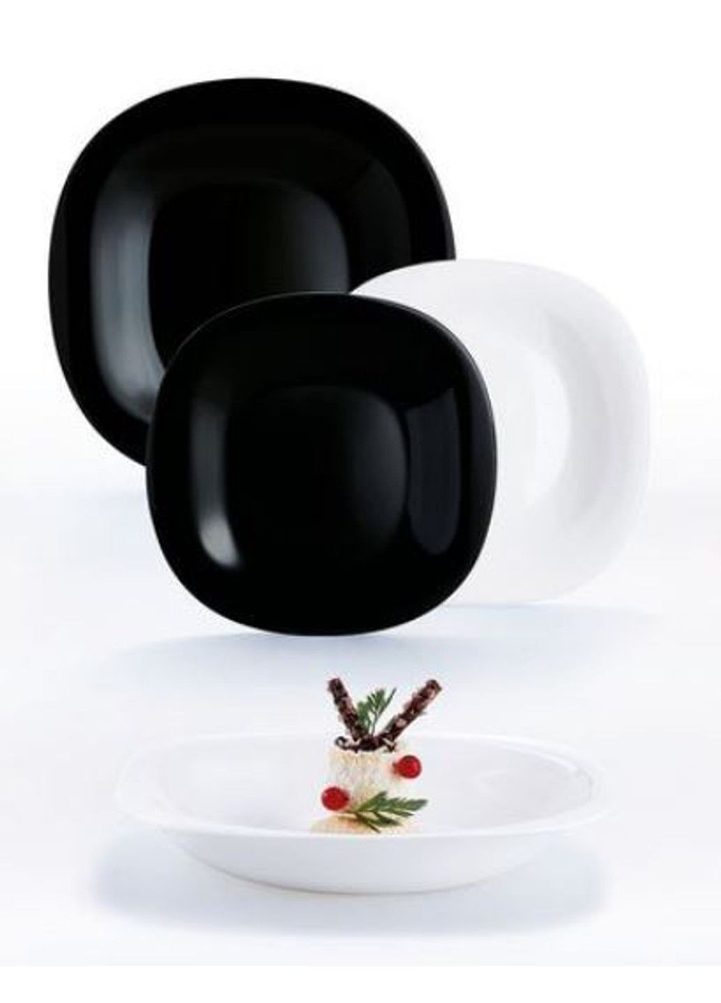 Сервіз CARINE WHITE&BLACK / 18 пр. (N1489) Luminarc (365277581)