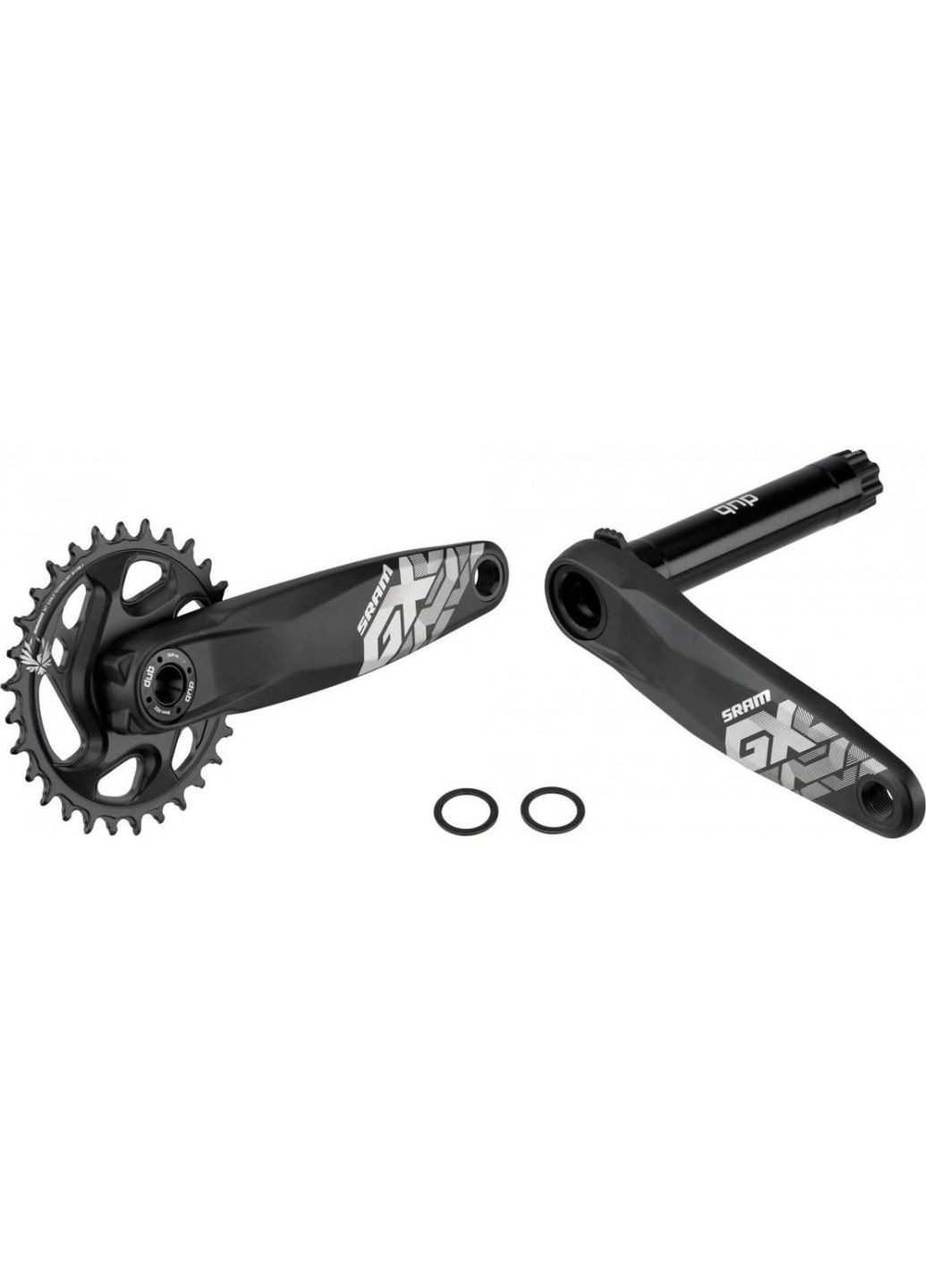 Шатуны Crank GX Eagle Fat Bike 4" DUB 12ск 175 Direct Mount Звезда 30t X-SYNC 2 Black Sram (369648933)