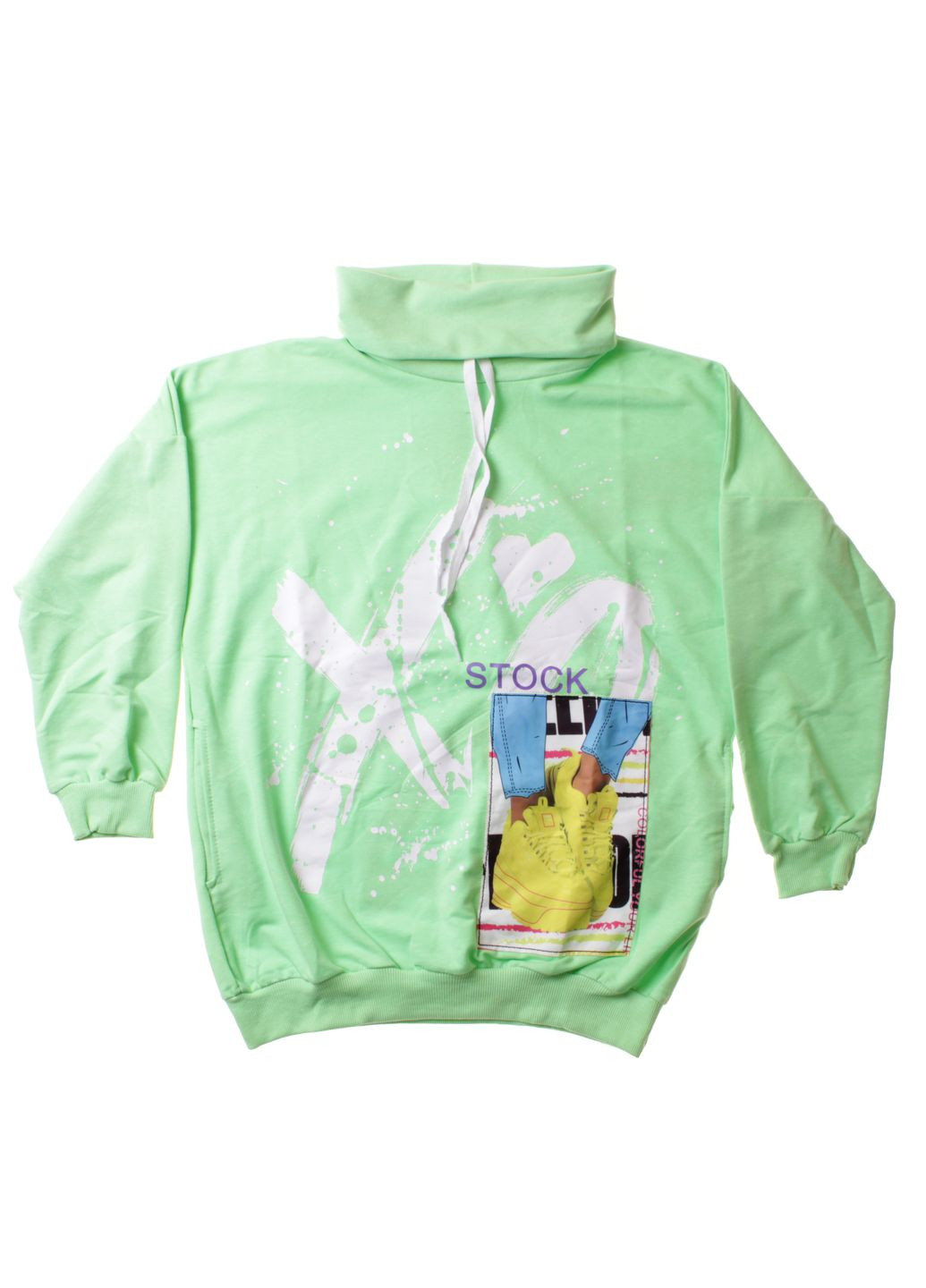 Футболка З Довгим Рукавом 1068 Салатовий Monili (306544916)