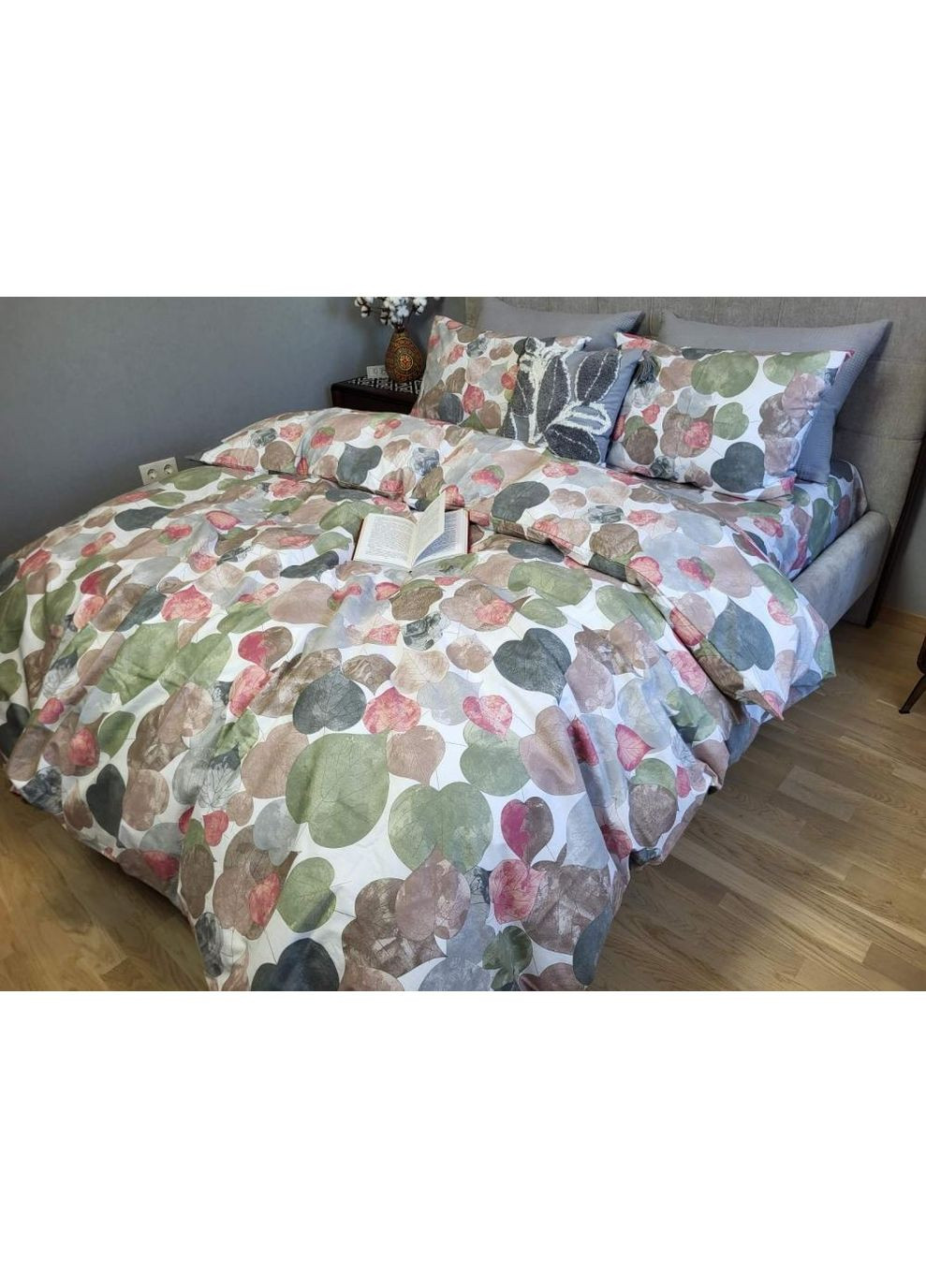 Постільна білизна з резинкою Лістрія, бязь PREMIUM Двухспальний розмір, наволочки 50/70 No Brand (363193639)