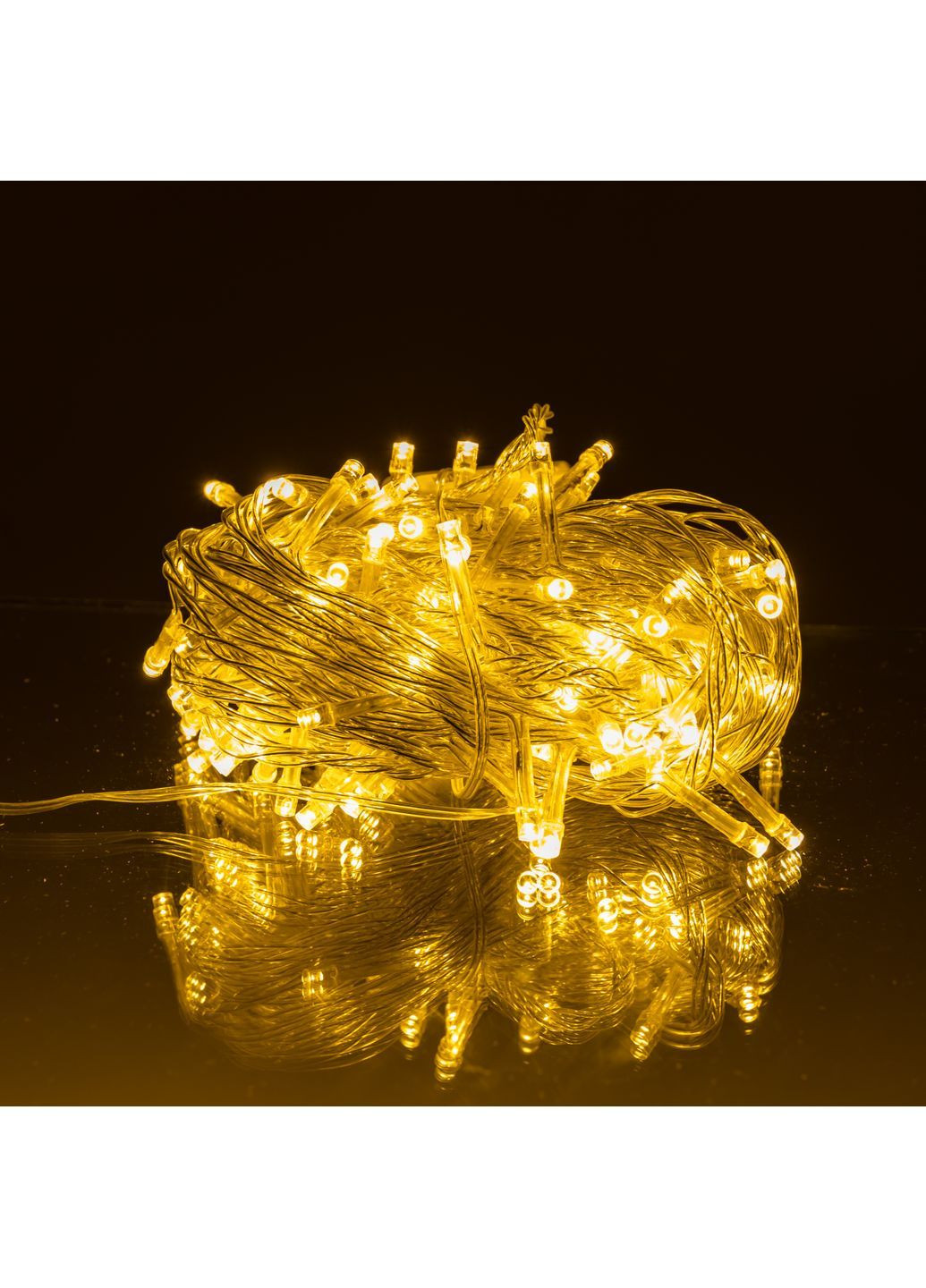 Гірлянда Нитка 120 LED 10 м прозора, жовтий GarlandoPro W120LED10MWY No Brand (363978464)