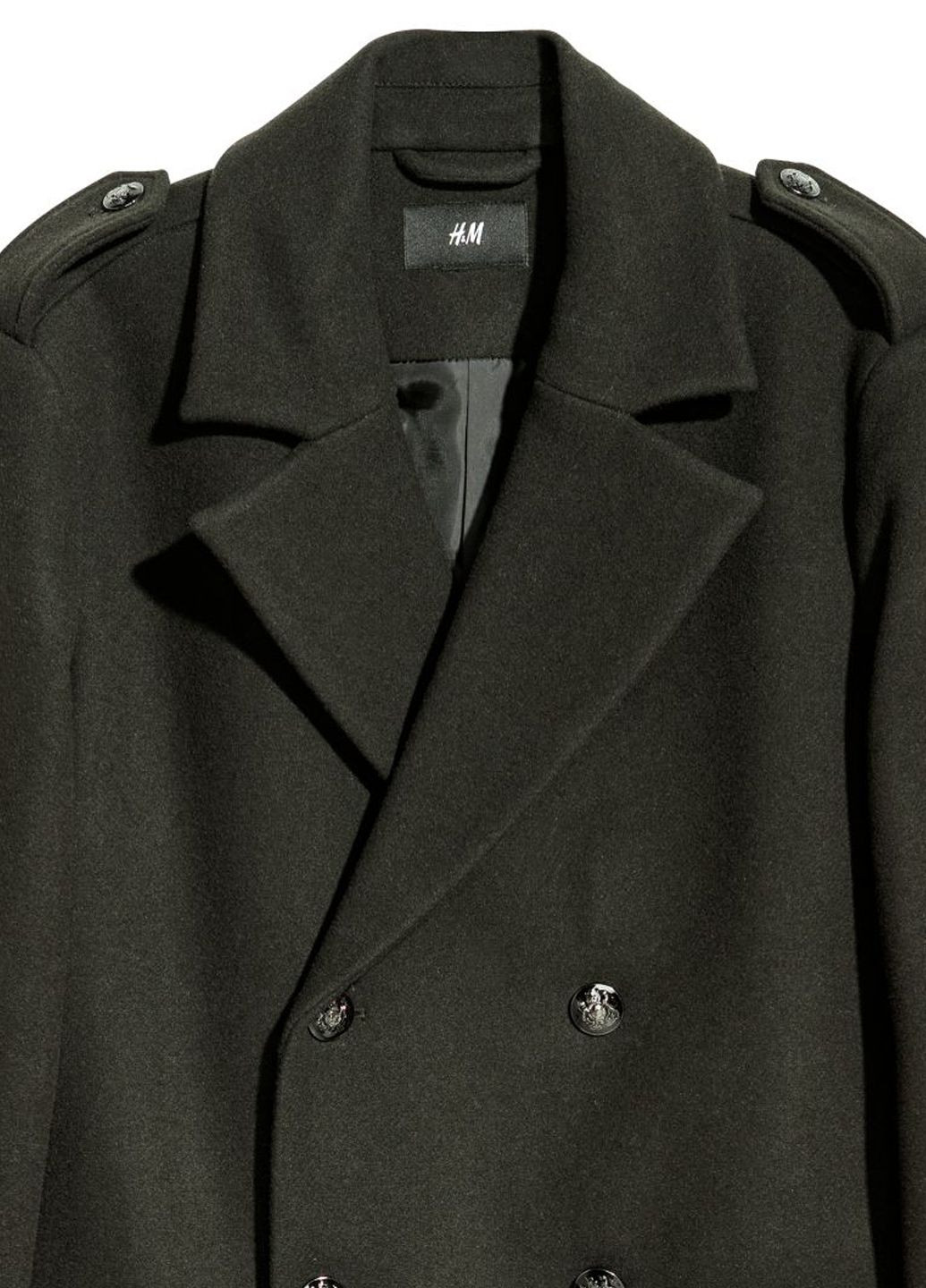 Темно-зеленое Пальто мужское H&M