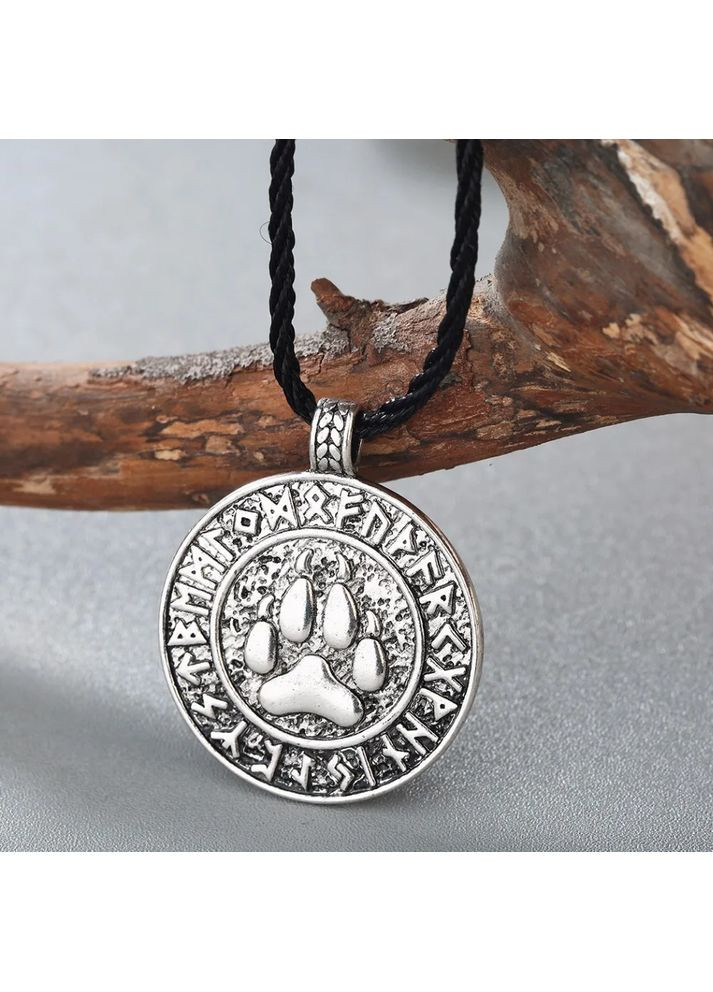 Кулон подвеска Велесовые лапы Печать Велеса Медвежья лапа Славянский оберег охранный знак с рунами талисман амулет No Brand (338436306)
