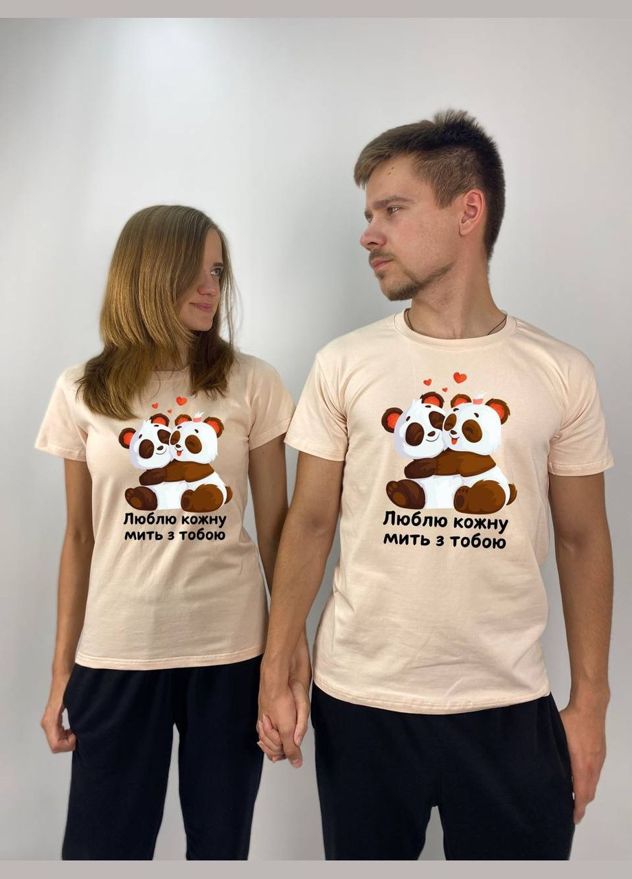 Футболки парные "Люблю каждый миг с тобой", Таш (582) Hand Made (358896016)