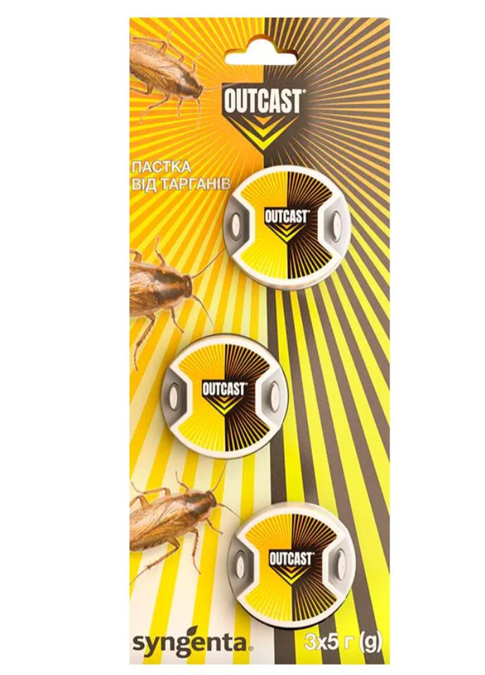 Гель и ловушка от тараканов Advion Cockroach Gel 30г 1 шт и OUTCAST 3 шт 5г Syngenta (362712225)