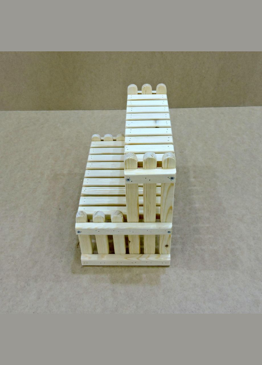 Подставка для цветов из дерева Пальма 40 бланже (ЦВП-400801) No Brand (328226899)