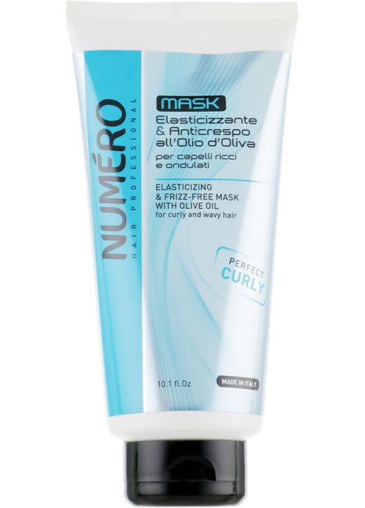 Маска для вьющихся волос с оливковым маслом Numero Elasticizing Mask 300ml (266103-29048) BRELIL (368627797)