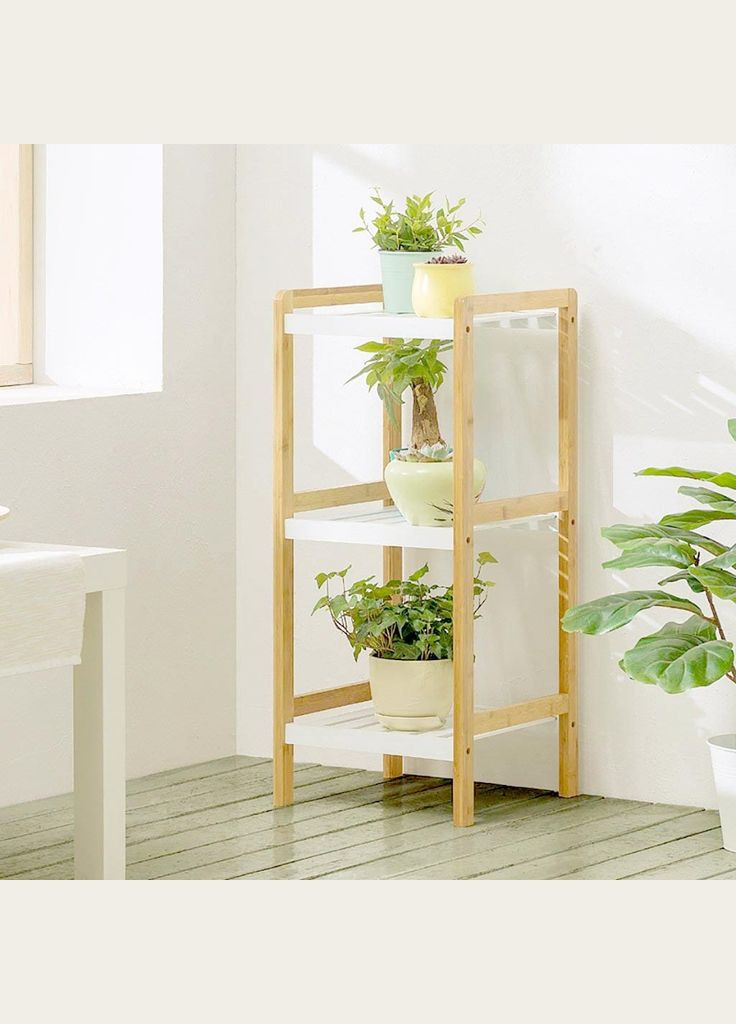 Подставка для цветов из дерева Бестейрос 3 бланже-зефир (ЦСТ-31400120) No Brand (328227096)