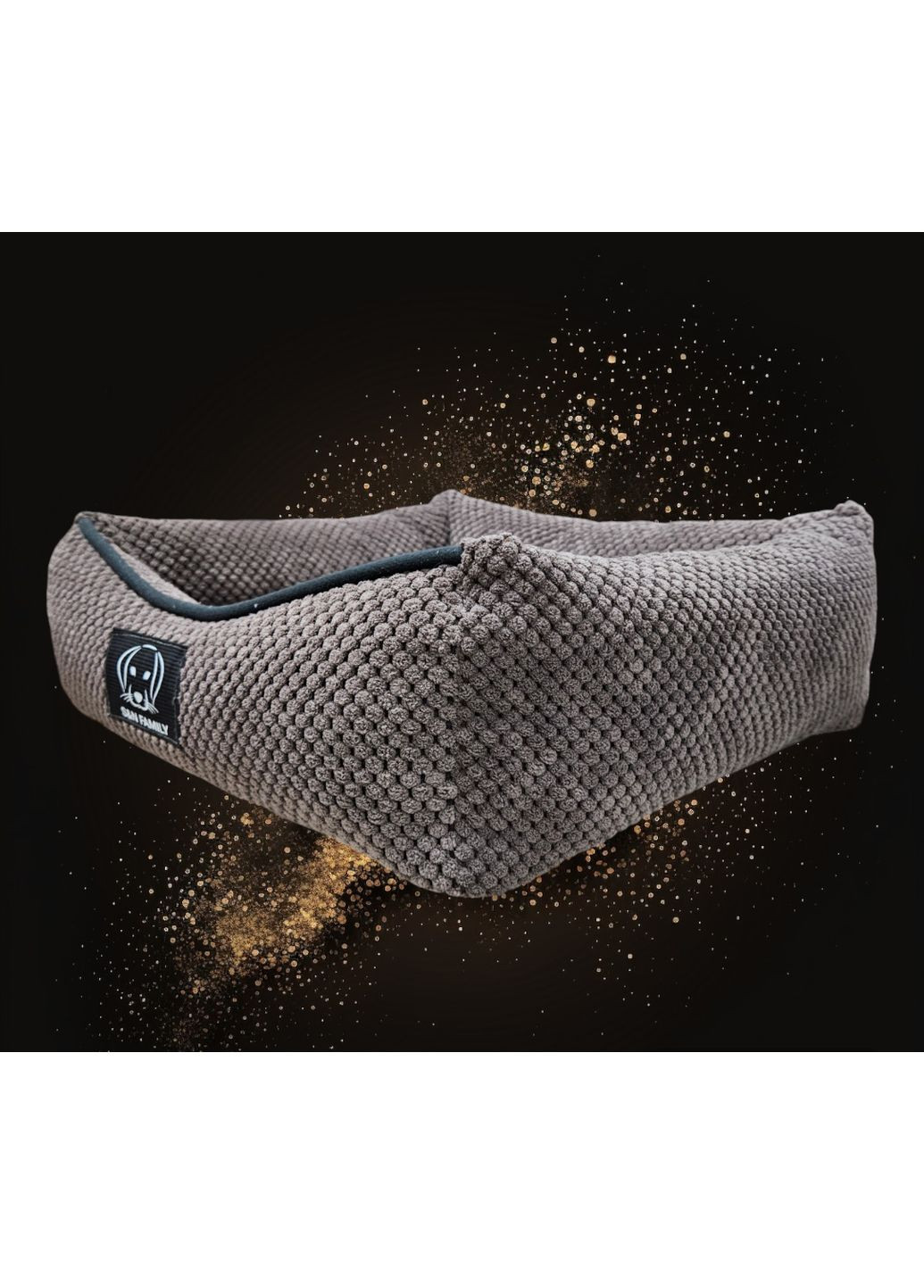 Лежанка 90х65х18см з текстилю для середніх собак "Doris Brown" (Коричневий) S&N Family (361204465)