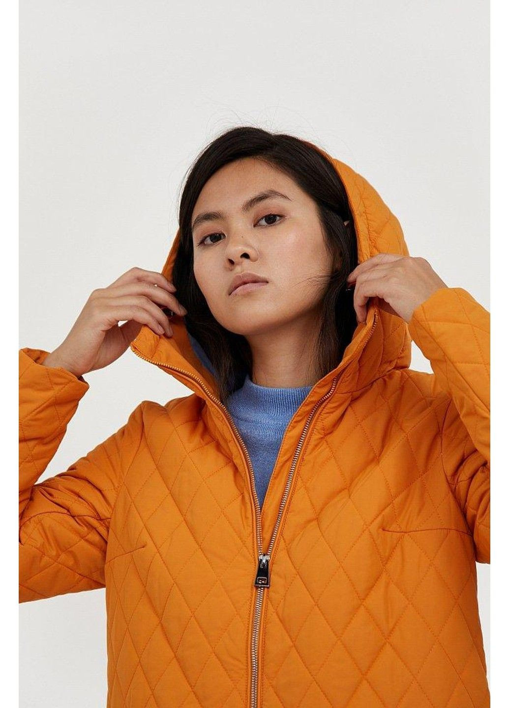 Оранжевая демисезонная пальто a20-12056-619 Finn Flare