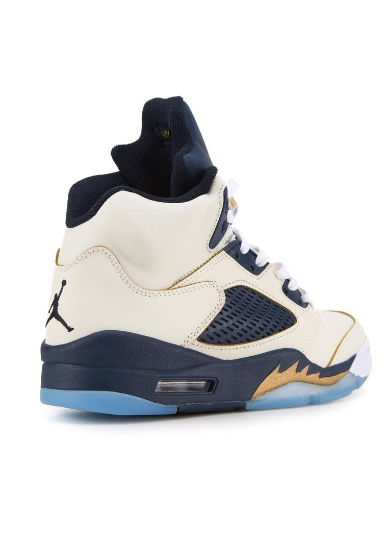 Бежевые демисезонные кроссовки мужские nike air jordan 5 retro dunk from above найк аир джордан No Brand