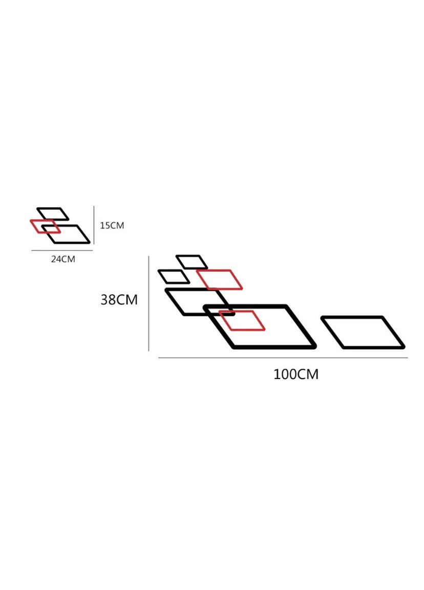 Полосы наклейки на авто 3D TUNING STUDIO Квадратики 1000х380х0.14мм=2штуки No Brand (362500217)