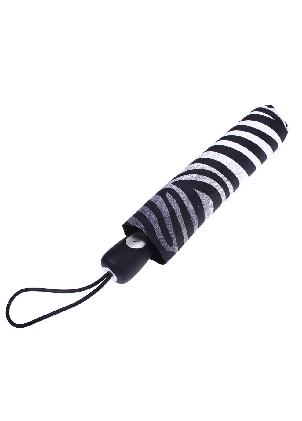 Чёрно-белого женский зонтик оригинал принт зебра Pierre Cardin средний система антиветер (302969556)