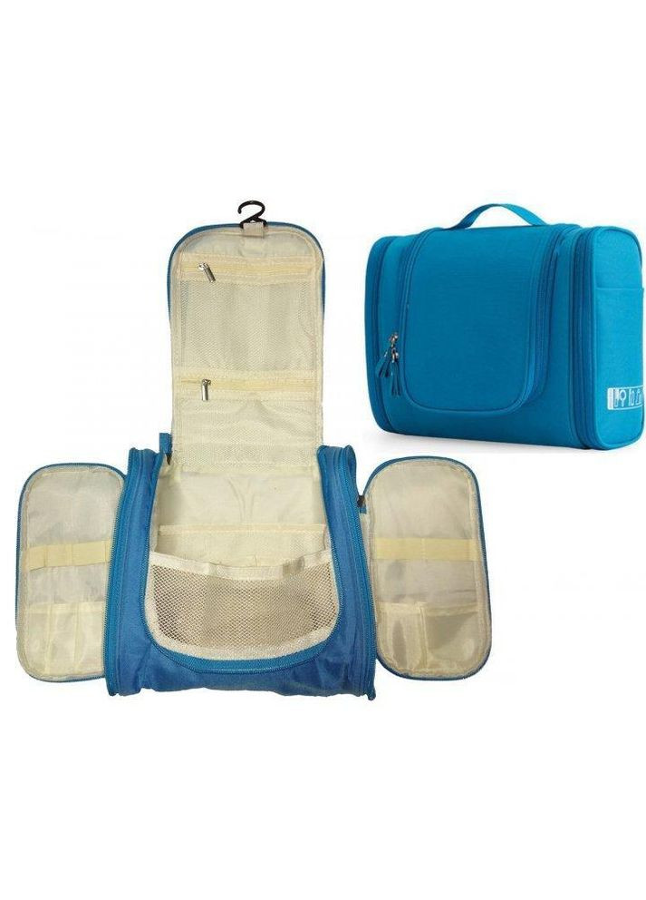 Дорожний органайзер косметичка підвісний розкладний Голубий No Brand (306554836)