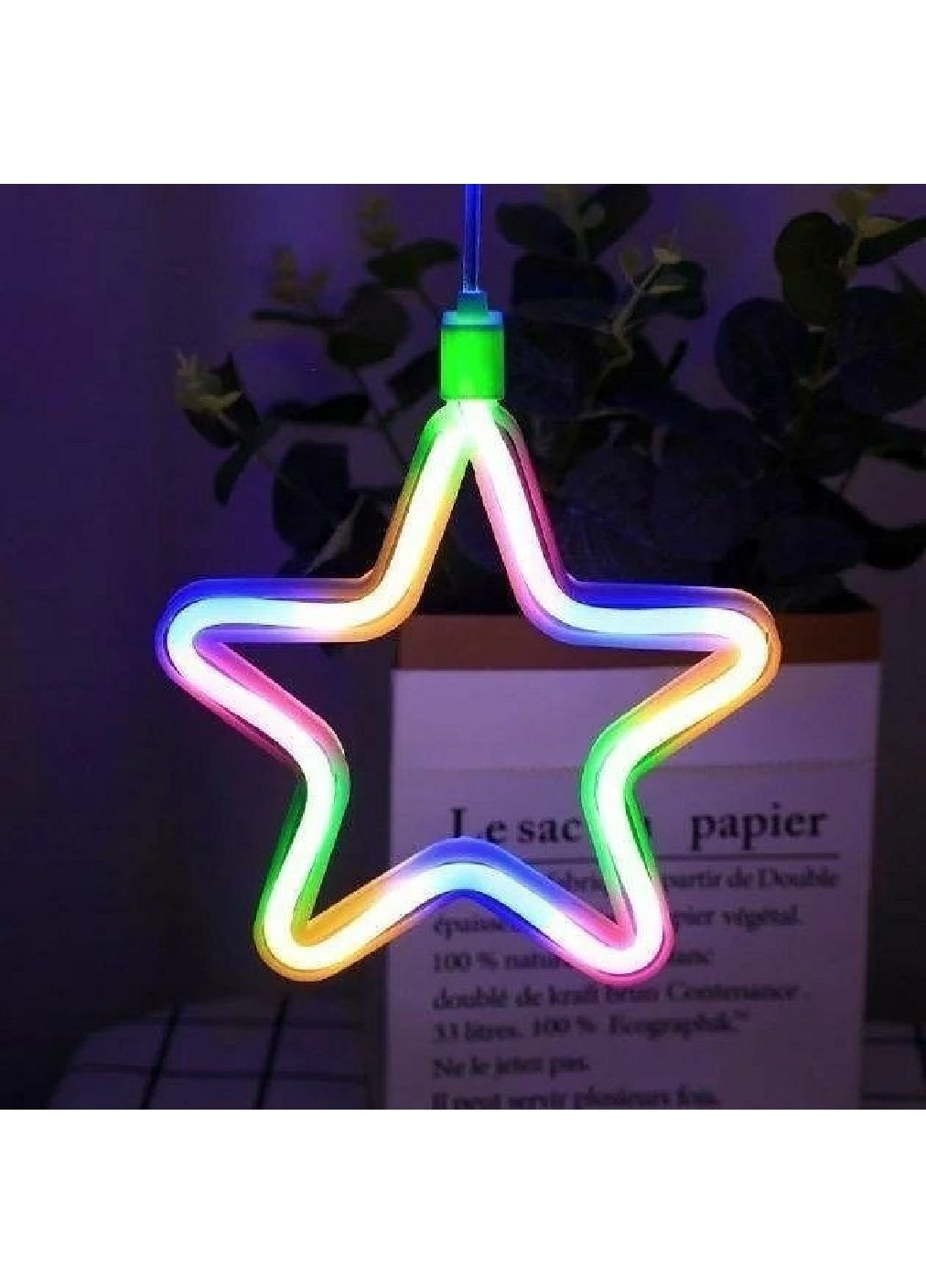 Світлодіодна гірлянда штора місяць і зірки 9 шт на вікно з живленням від мережі з'єднанням гірлянд 3 м (478681-Prob) Мультиколор Unbranded (308289988)