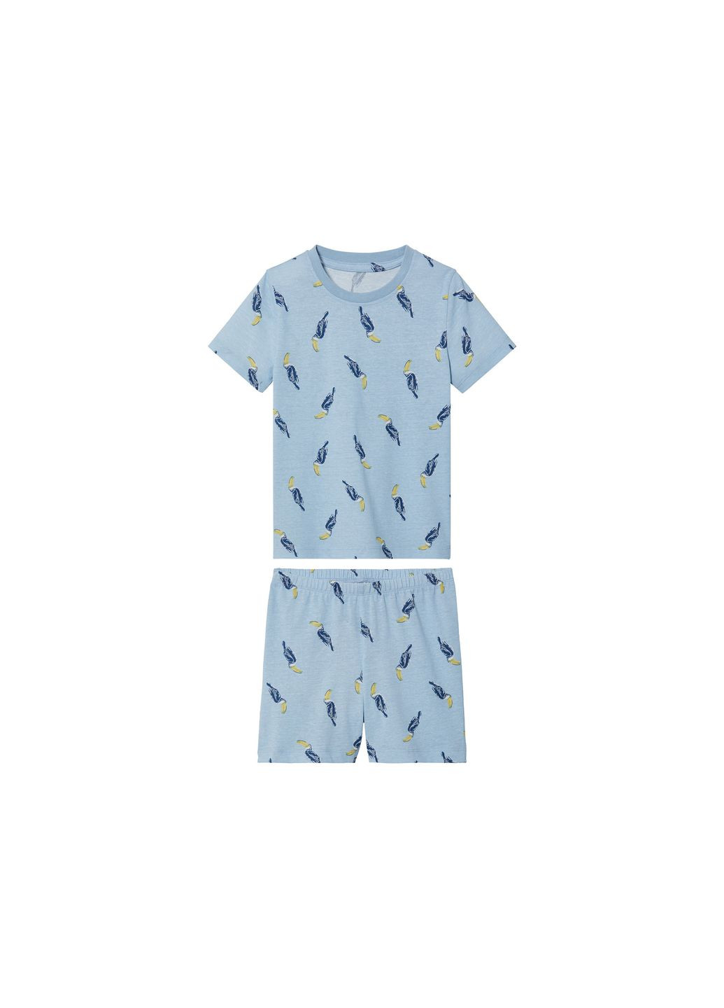 Блакитна піжама (футболка і шорти) для хлопчика lidl 450277 блакитний Lupilu