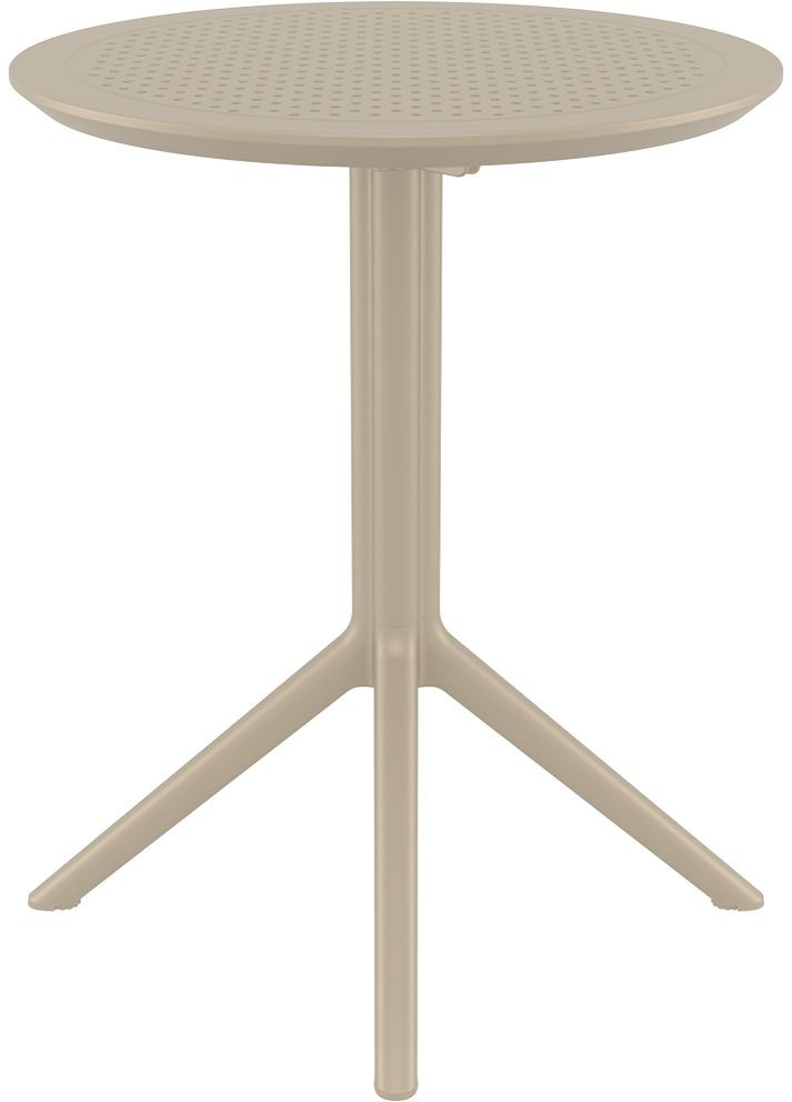 Стіл садовий круглий Sky Folding Table 60 Бежевий Siesta (372178840)