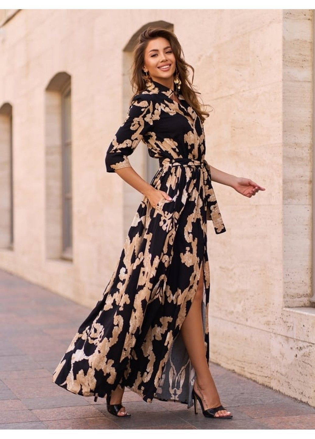 Черное повседневный платье issa pus 15242 3 черный ISSA PLUS