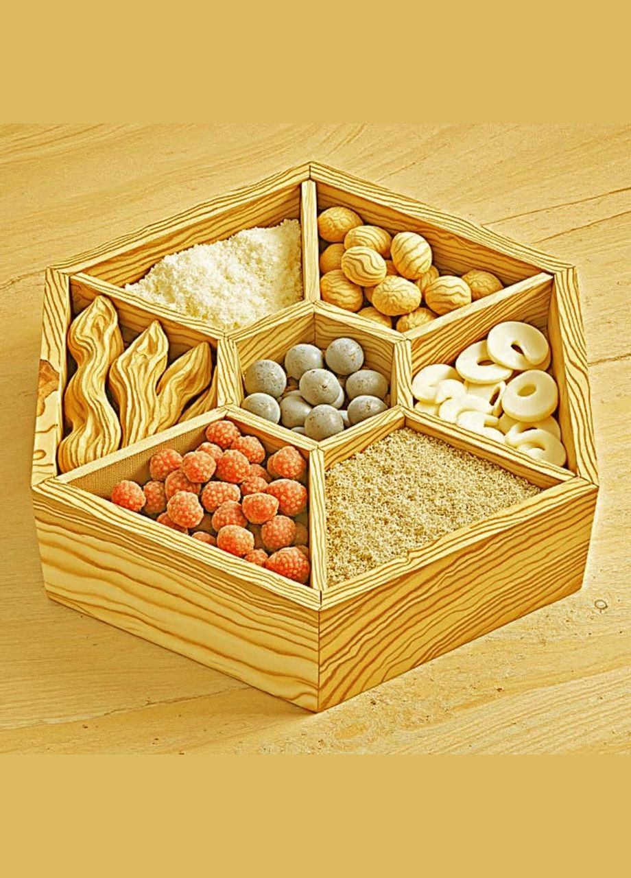 Менажница из дерева Читарон карри (МЕН-001603) No Brand (327867891)