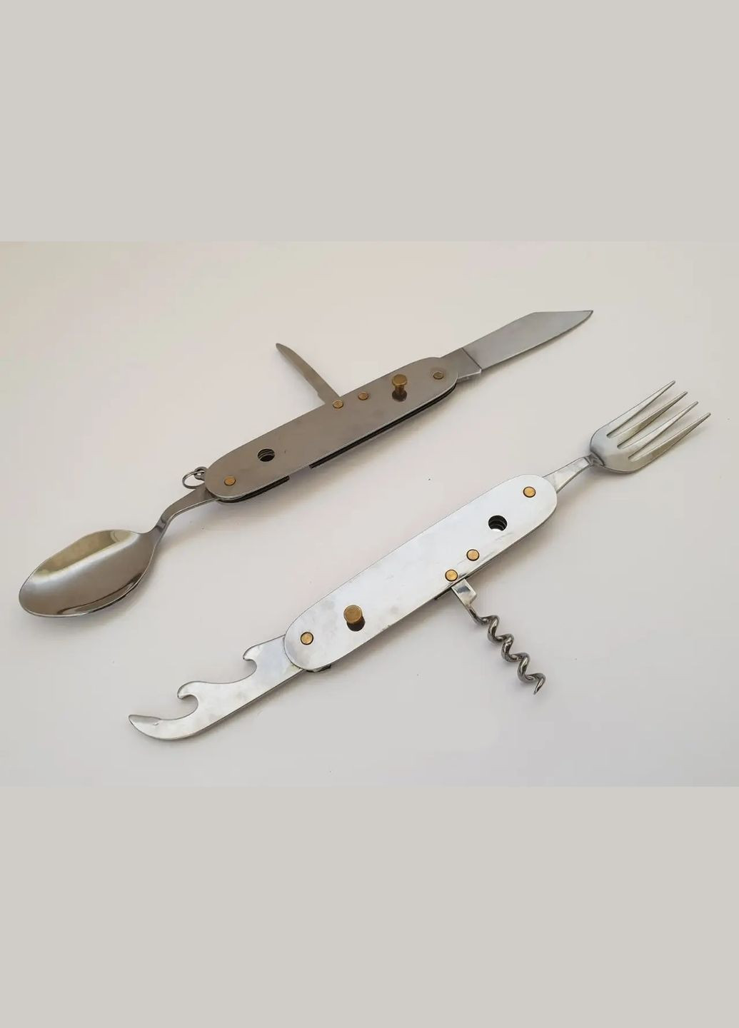 Набір Похідний Складаний K452 Ложка-Вилка-Ніж + Штопор та Відкривачка (5002233) Clefers (300694751)