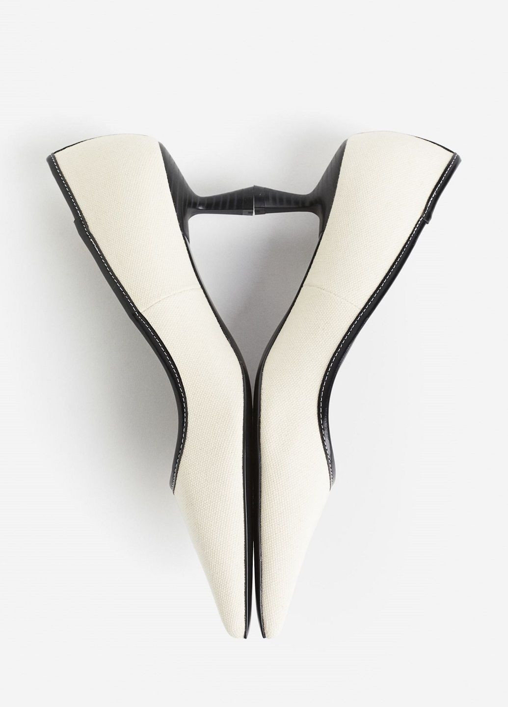 H&M Туфлі молочний з текстиль, швеція — демісезон (305611742)