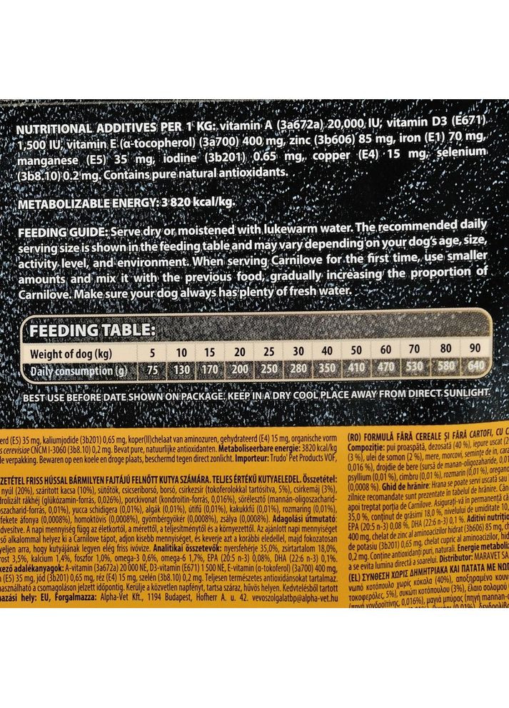 Сухой корм Fresh Chicken & Rabbit для взрослых собак всех пород, курица и кролик, 1,5 кг Carnilove (362702115)