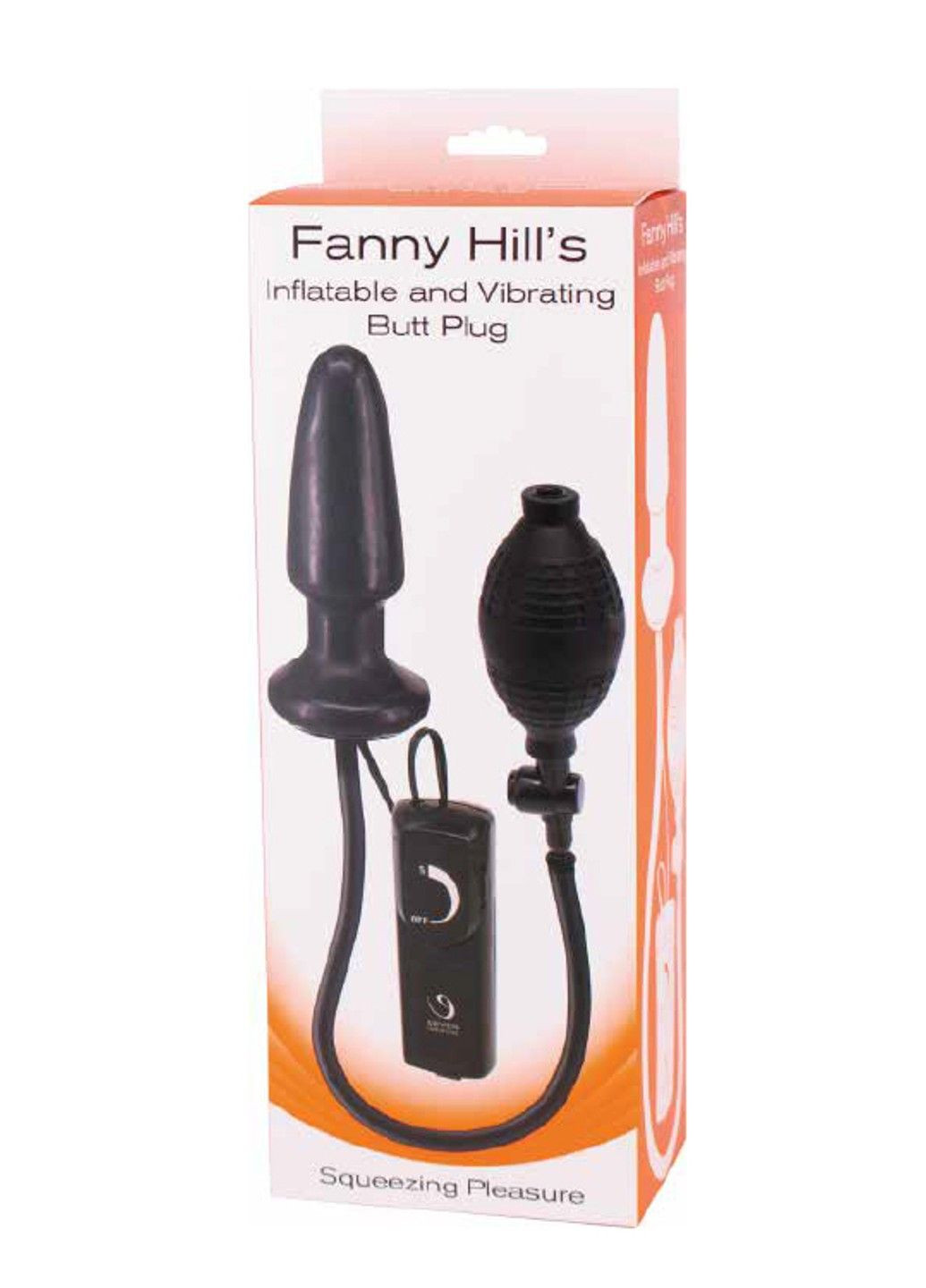 Вибромассажер плаг анальный стимулятор Fanny Hill''s Black Buttplug Seven Creations (289061046)