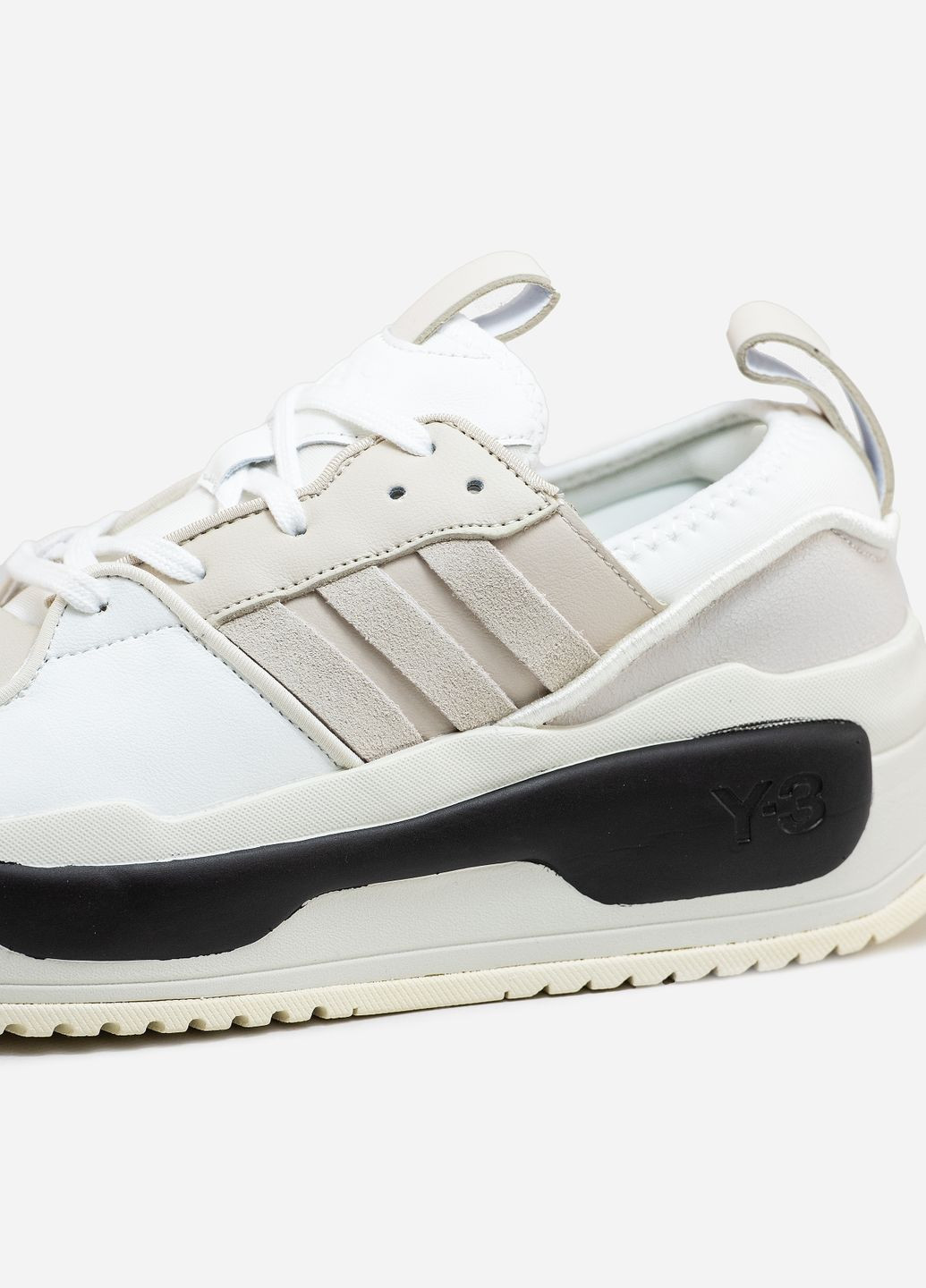 Білі Осінні кросівки чоловічі adidas y-3 rivalry white black | адідас у-3 рівару білі чорні No Brand