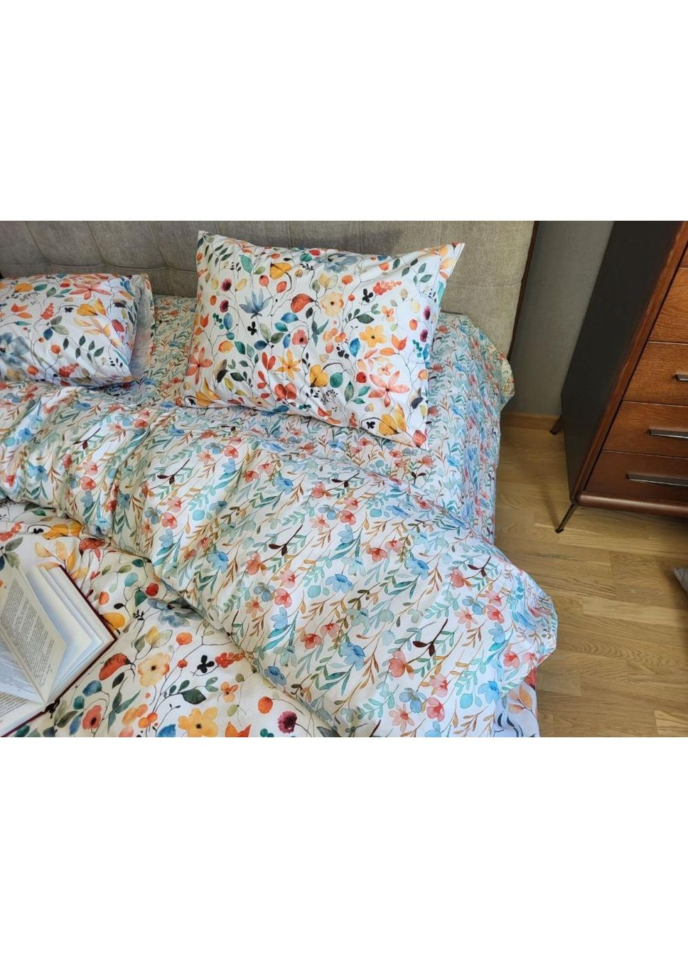 Постельное белье с резинкой Пейзаж, ранфорс Полуторный размер, наволочки 50/70 No Brand (364220805)