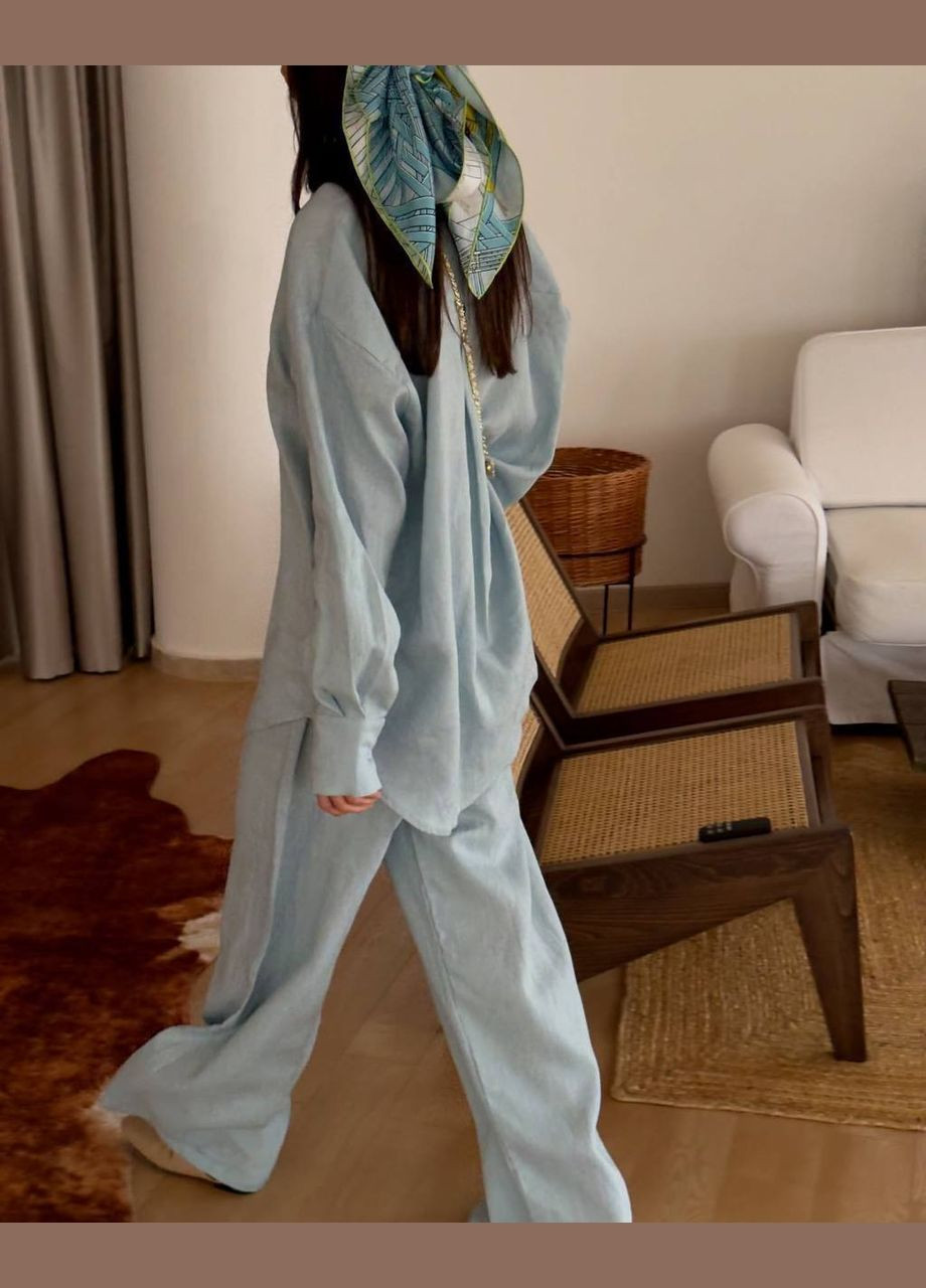 Жіночий блакитний костюм No Brand (333830283)